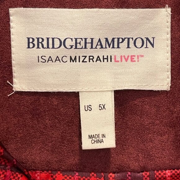 NWOT Isaac Mizrahi Live Faux Suede Bridgehampton Womens Quilted Jacket Size 5X N - Picture 4 of 9